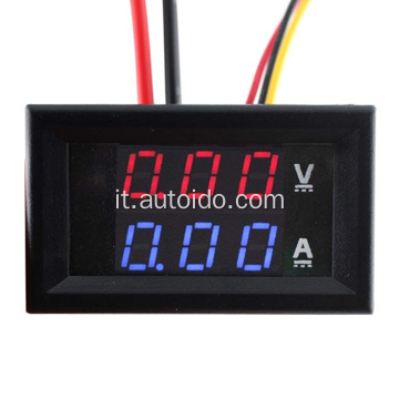 Voltmetro digitale LED 100V 10V Dual Display digitale